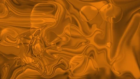 Simple Liquid Effects Background Moving Drop Consisting of Solid Orange Stock Footage 183440048