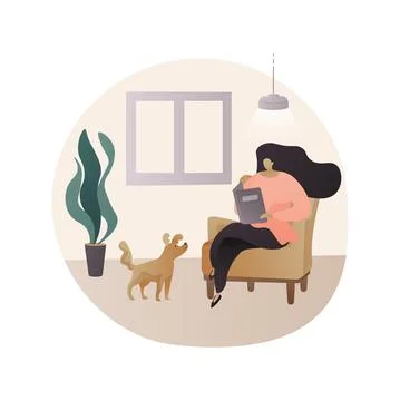 Simple living abstract concept vector illustration. Stock Illustration