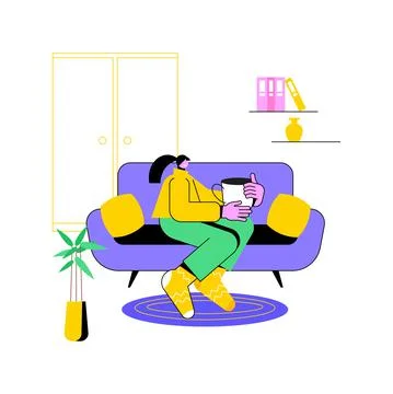 Simple living abstract concept vector illustration. Stock Illustration