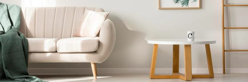 Simple living room with sofa Stock-Fotos