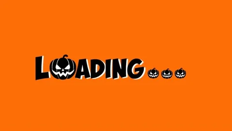 Simple loading animations, halloween style Stock Footage 208185507