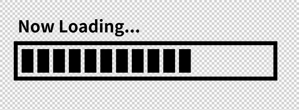 Simple loading bar, progress bar 스톡 일러스트