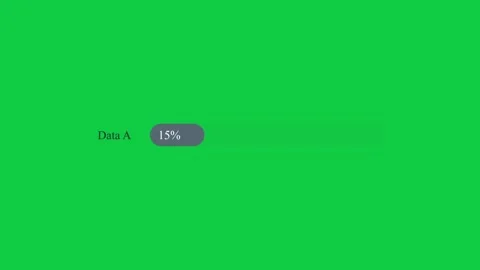 Simple loading bar showing 70% completion on green. Stock Footage 299045989