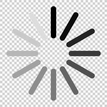 Simple loading circle icon, progress sign Stock Illustration