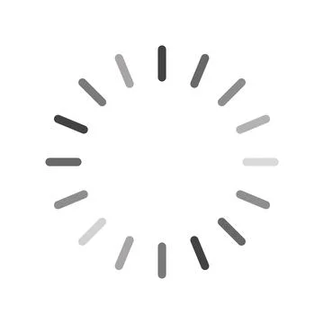 Simple loading icon flat on white background 스톡 일러스트