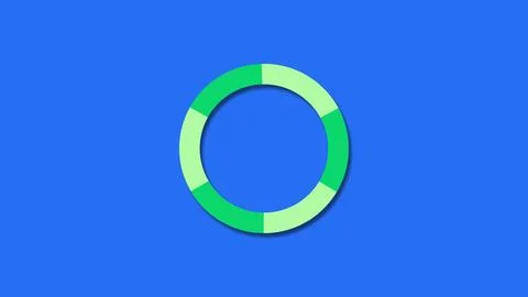 SIMPLE LOADING ICON IN GREEN SCREEN. LOADING SYMBOL IN HIGH RESOLUTION.ILLU.. Stock Illustration