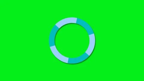 SIMPLE LOADING ICON IN GREEN SCREEN. LOADING SYMBOL IN HIGH RESOLUTION.ILLU.. Stock Illustration