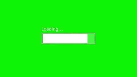 Simple Loading Screen with Progress Bar, Waiting Animation with Progress Ba.. Video stock 317647861