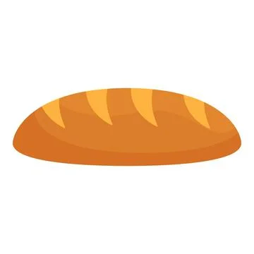Simple loaf of bread is laying on a white surface Illustrazione stock
