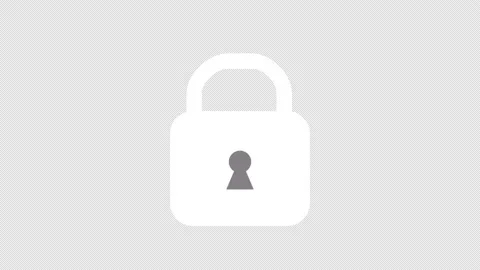 Simple lock and unlock sign. Stock Footage 164550497