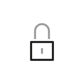 Simple Locks Related Vector Line Icons. Lock for security. Vector illustratio Illustrazione stock