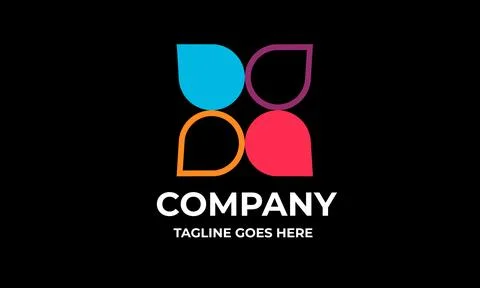 Simple logo and poster Design with Minimalist Style Stock Illustration