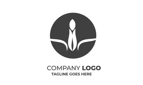 Simple logo and poster Design with Minimalist Style Stock Illustration