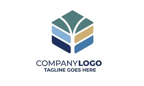 Simple logo and poster Design with Minimalist Style Stock Illustration