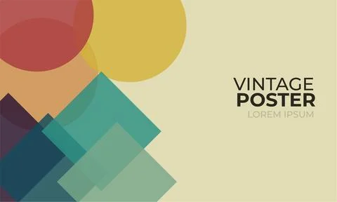 Simple logo and poster Design with Minimalist Style Stock Illustration