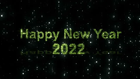 Simple logo animation of the 2022 New Year Stockbeeldmateriaal 166486954