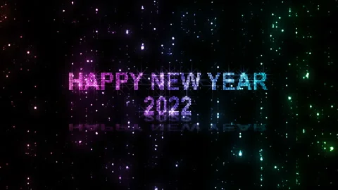 Simple logo animation of the 2022 New Year of the Tiger. Animated New Year logo Stock-Footage 166791430