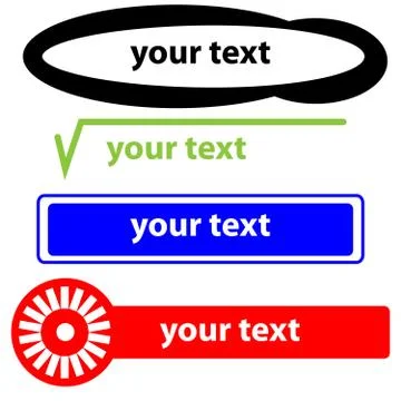 Simple logo isolated on white background Stock Illustration