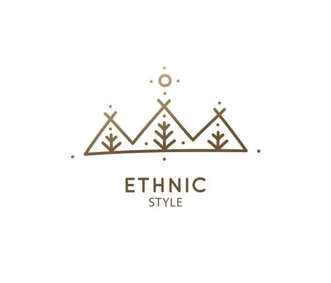 Simple logo nature illustration Stock Illustration