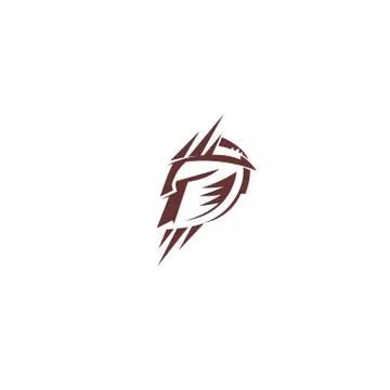 Simple logo of spartan vector illustration. Stock-Illustration