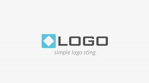 Simple Logo Sting - Minimal Logo and Text Blur Fade in Intro Animation Stock After Effects