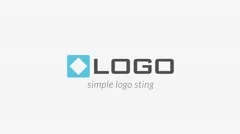 Simple Logo Sting - Minimal Logo and Text Blur Fade in Intro Animation Stock After Effects