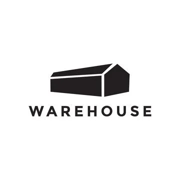 Simple long building warehouse logo design, vector graphic symbol icon illu.. Illustration
