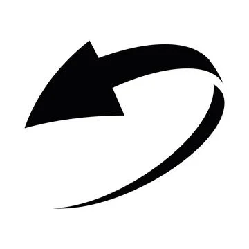 Simple loop circle arrow icon 库存插图