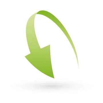 Simple loop circle arrow icon Stock Illustration