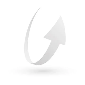 Simple loop circle arrow icon 스톡 일러스트