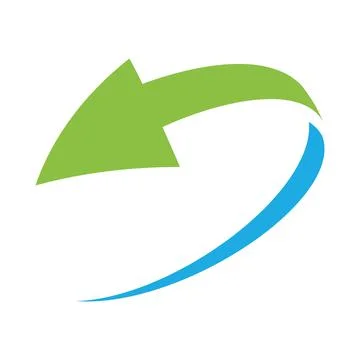 Simple loop circle arrow icon Stock Illustration