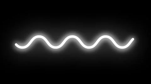 Simple Loopable trendy squiggle line animation Illustrazione stock