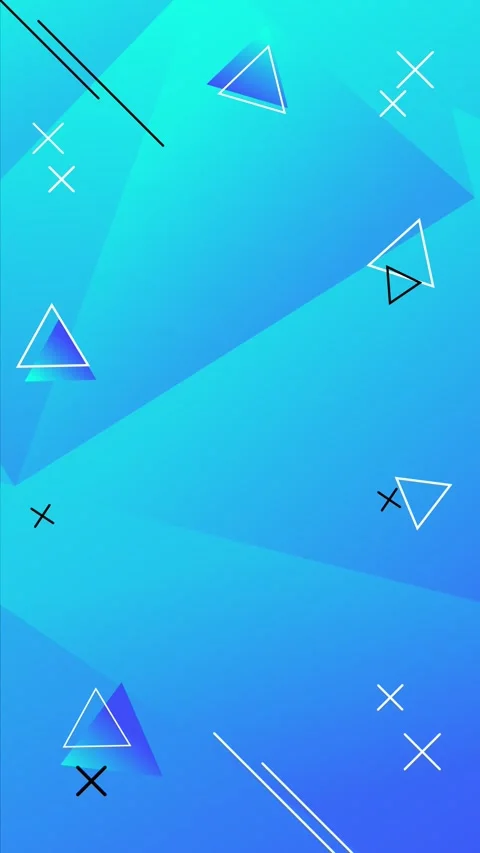 Simple looped blue background with geometric shapes. Video stock 247020185
