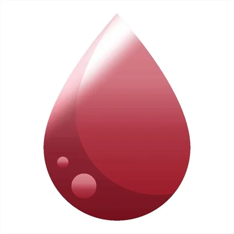 A simple looping animated blood drop graphic vector illustration icon Video stock 312968722