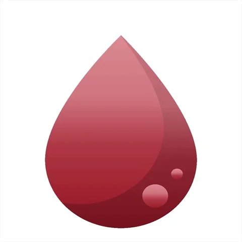 A simple looping animated blood drop graphic vector illustration icon Video stock 312986451