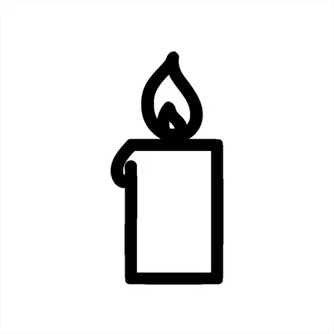 A simple looping animated burning candle... | Stock Video | Pond5