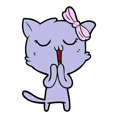A simple looping animated cartoon cat | Stock Video | Pond5