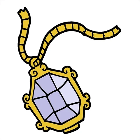 A simple looping animated cartoon doodle expensive jewelery Stock Footage 312950324