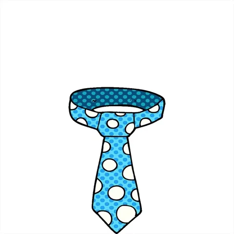 A simple looping animated cartoon doodle patterned tie Stock Footage 312989346