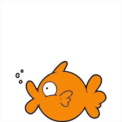 A simple looping animated cartoon fish Stock Footage 312950546