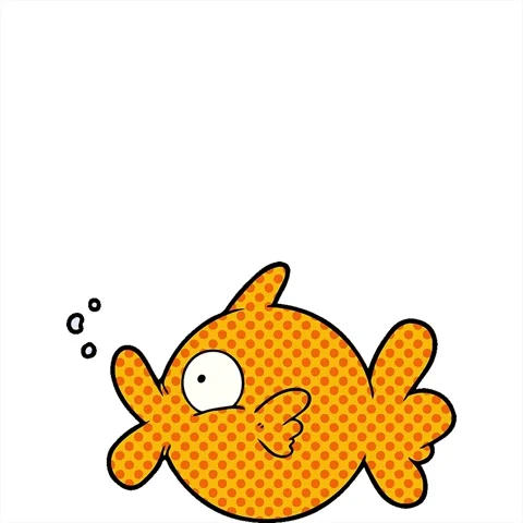 A simple looping animated cartoon fish Stock Footage 312964291