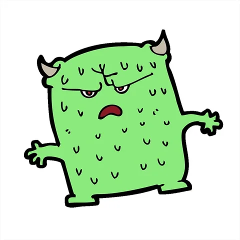 A simple looping animated cartoon little alien Stock Footage 312985261