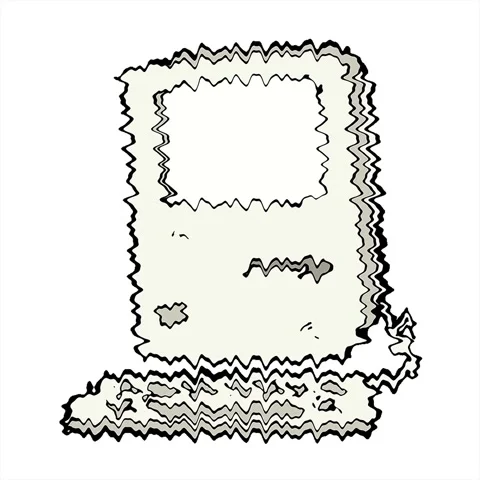 A simple looping animated cartoon old computer Stock Footage 312984021