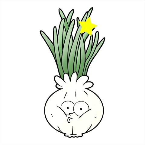 A simple looping animated cartoon onion Video stock 313009182