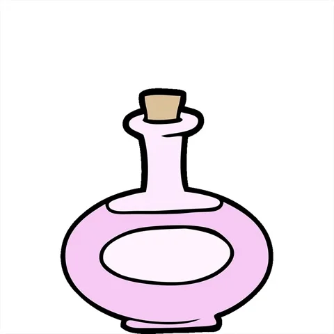 A simple looping animated cartoon perfume bottle Stock-Footage 312958887