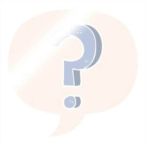 A simple looping animated cartoon questi... | Stock Video | Pond5