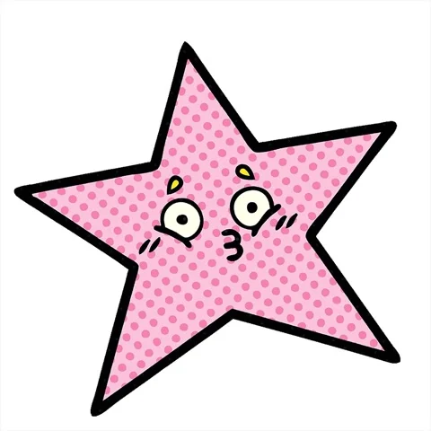 A simple looping animated comic book style cartoon of a star fish Stock Footage 312973720