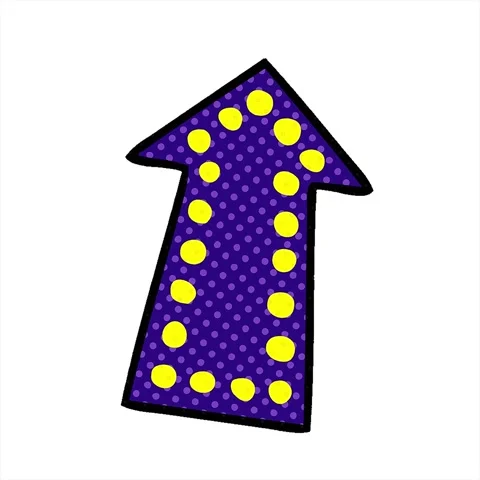 A simple looping animated comic book style quirky cartoon arrow Stock Footage 313005624