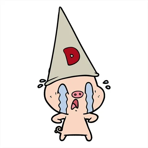 A simple looping animated crying pig wea... | Stock Video | Pond5