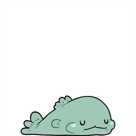 A simple looping animated cute cartoon fish Stock Footage 312955970
